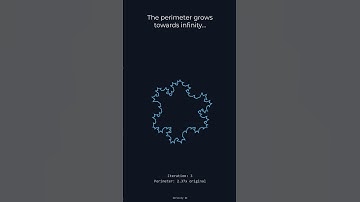 Why the Koch Snowflake Has Infinite Perimeter but Finite Area 🤯❄️ #maths #fractalgeometry
