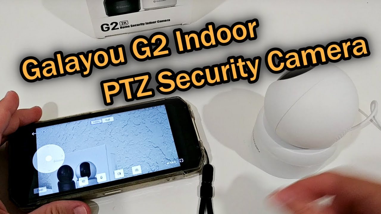 Galayou G2 Indoor Security Camera 2K, 360 Degree WiFi With Night