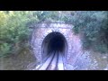 Tren de Sóller - Fahrt von Palma - Sóller, 4/4, ungeschnitten,  Blick vom letzten Wagen