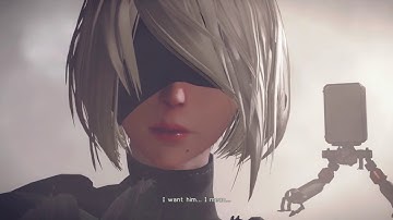 Nier: Automata Walkthrough (Japanese Dub) Part 1 - Prologue First Boss Goliath