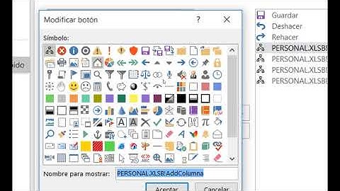 Ejecutar macros desde íconos de la barra de acceso rápido
