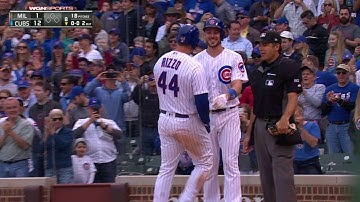 MIL@CHC: Rizzo crushes two-run homer to right-center