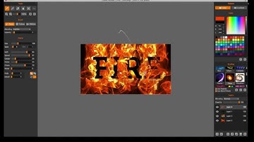 Flame painter  Pro : How to create a burning / flame / fire text tutorial