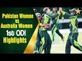 Highlights - 1st ODI: Pakistan Women vs Australia Women, Kinrara Academy Oval Kuala Lumpur