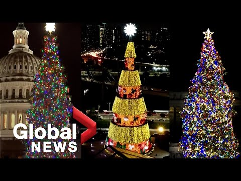 Christmas 2021: Festive light displays from around the world