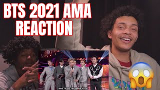 BTS Accepts the 2021 American Music Award for Artist of the Year - The American Music Awards