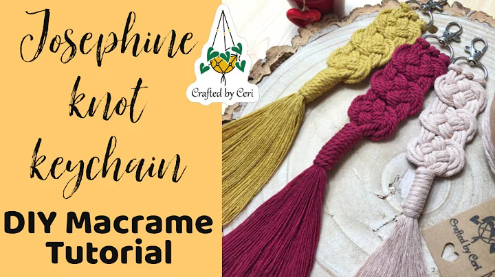 Learn Basic Macrame QUICK patterns | Beginners | DIY Keychain | Josephine Knot | Easy Step by Step