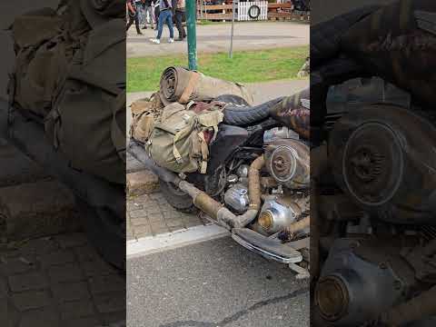 This Harley Looks Like It Survived a War 💣🏍️