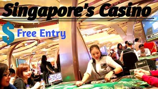 Biggest Casino of Singapore || Free Entry || Casino || Marina Bay Sands Casino || Sentosa Casino