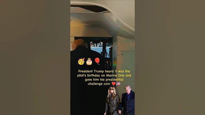 🫡👨‍✈️BEAUTIFUL: President Trump found out it was the Marine One pilot’s birthday.. #marine #pilot