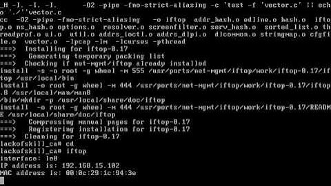 FreeBSD How to - iftop: display bandwidth usage on commandline (similar to top)