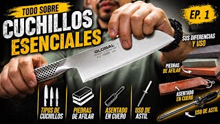 ¡Afila como un experto! Guía completa de piedras para afilar y tipos de cuchillos básicos.
