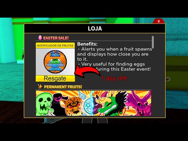 CORRE!! NOVO CODIGO DE NOTIFICADOR DE FRUTA GRATIS NO BLOX FRUITS! ROBLOX (blox  fruit code) 