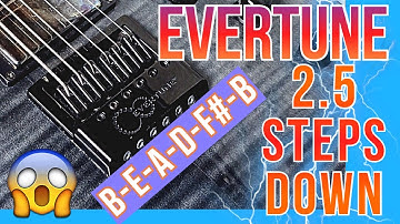 I Put A Pack Of 7 String Guitar Strings On An Evertune Bridge And It Sounds Awesome (LTD EC-1000-ET)