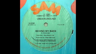 Underground-Behind My Back(1981)