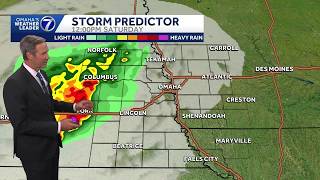 Chance of rain Saturday near Omaha