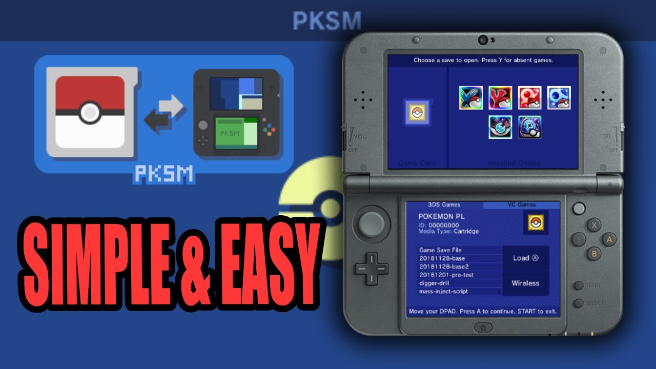Full Guide on How to Use PKSM for 3DS