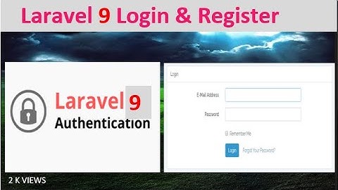 Laravel 9  Login and Registration System || in Hindi