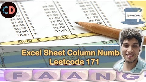 Microsoft Excel Sheet Column Number |. Leetcode August Challenge(Day 10) |  Leetcode 171