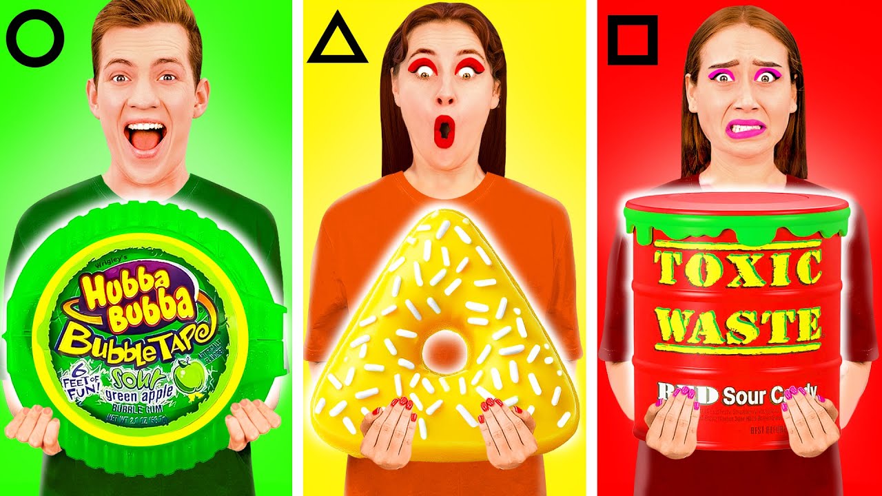 Défi Alimentaire des Formes Géométriques | Défi Fou par TeenTeam Challenge