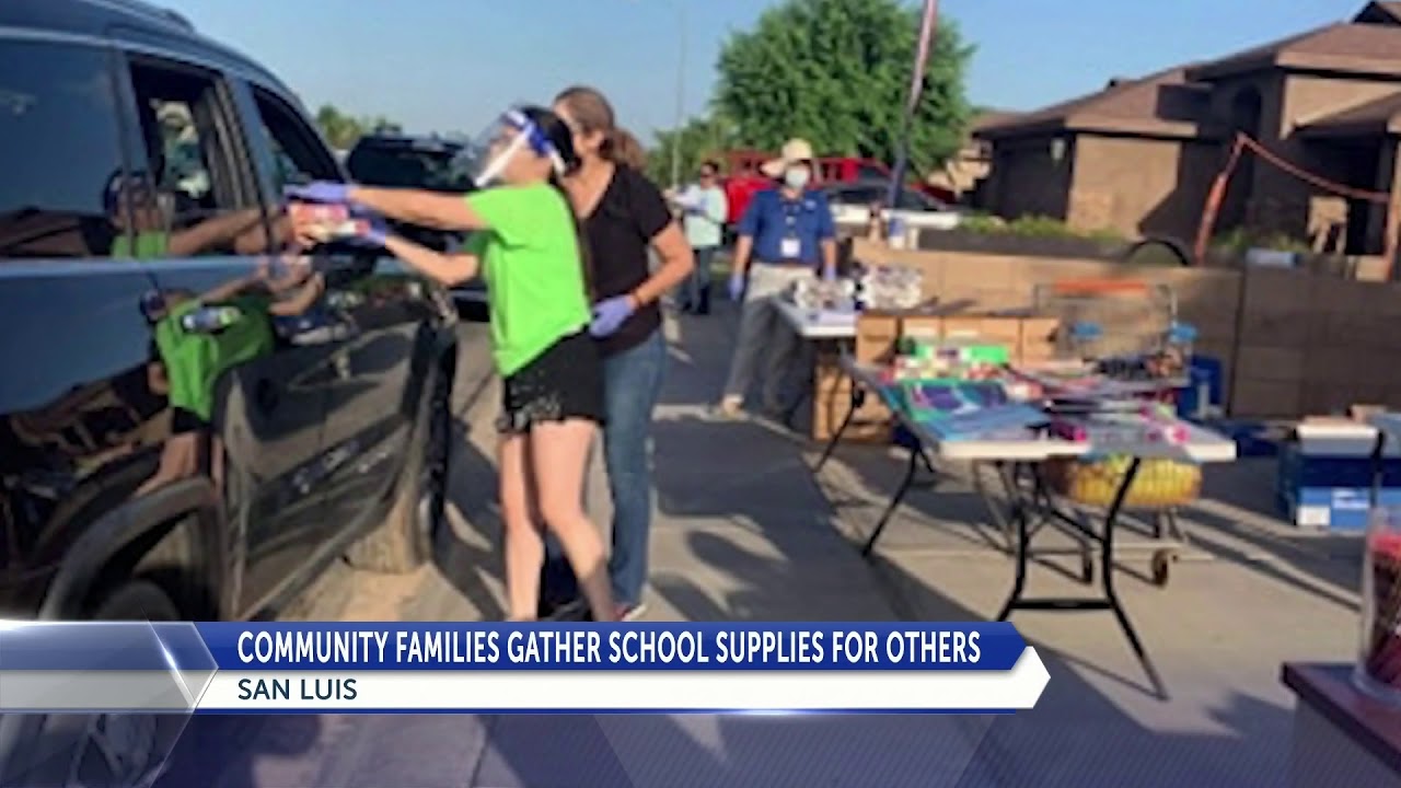 SCHOOL SUPPLY DRIVE THRU ON NEWS 11 YouTube