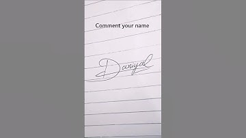 Daniyal name signature |#nameart #handwriting #English #calligraphy #unfrezzmyaccount