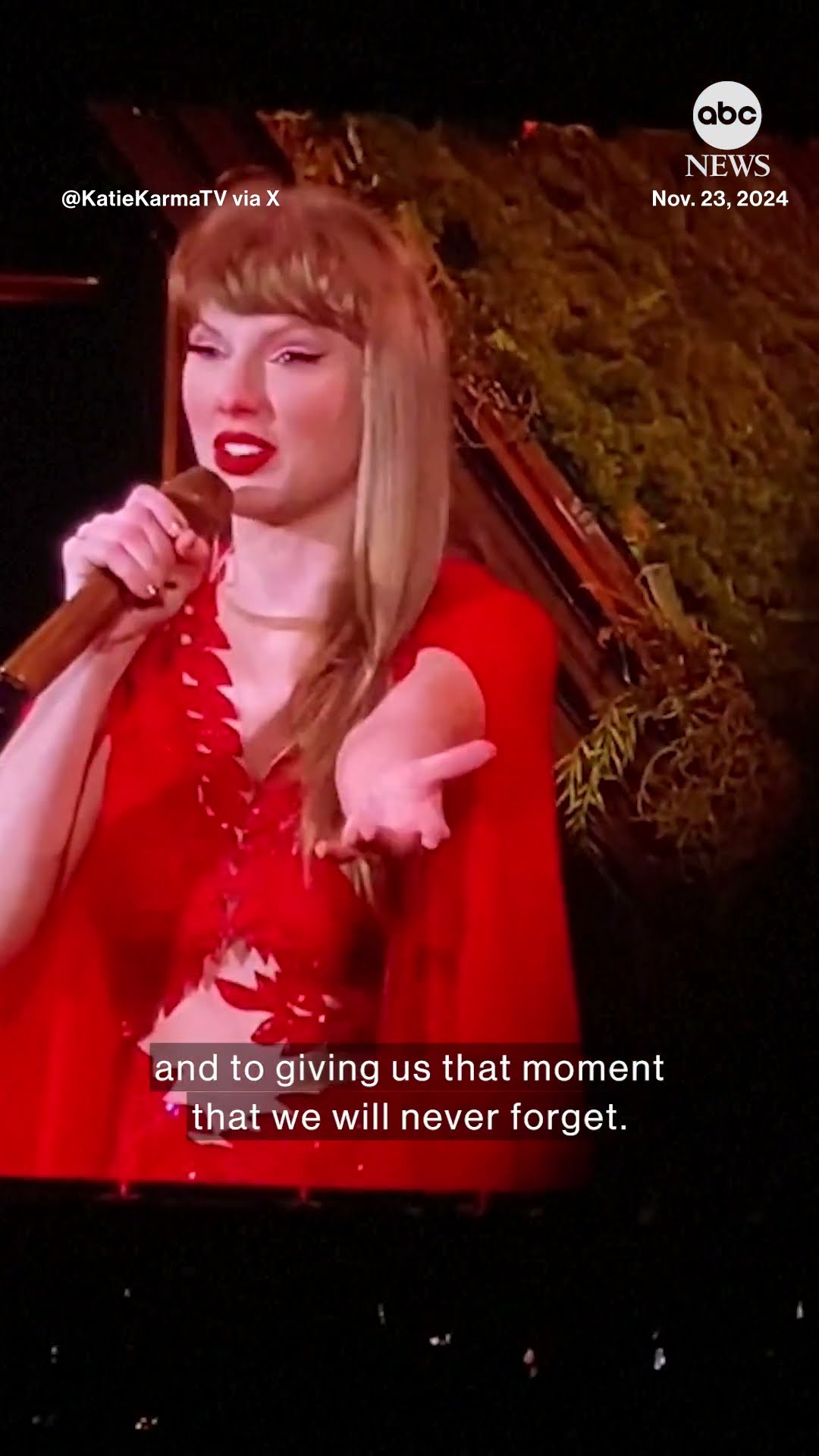 Taylor Swift gets emotional in Toronto concert as Eras Tour winds down