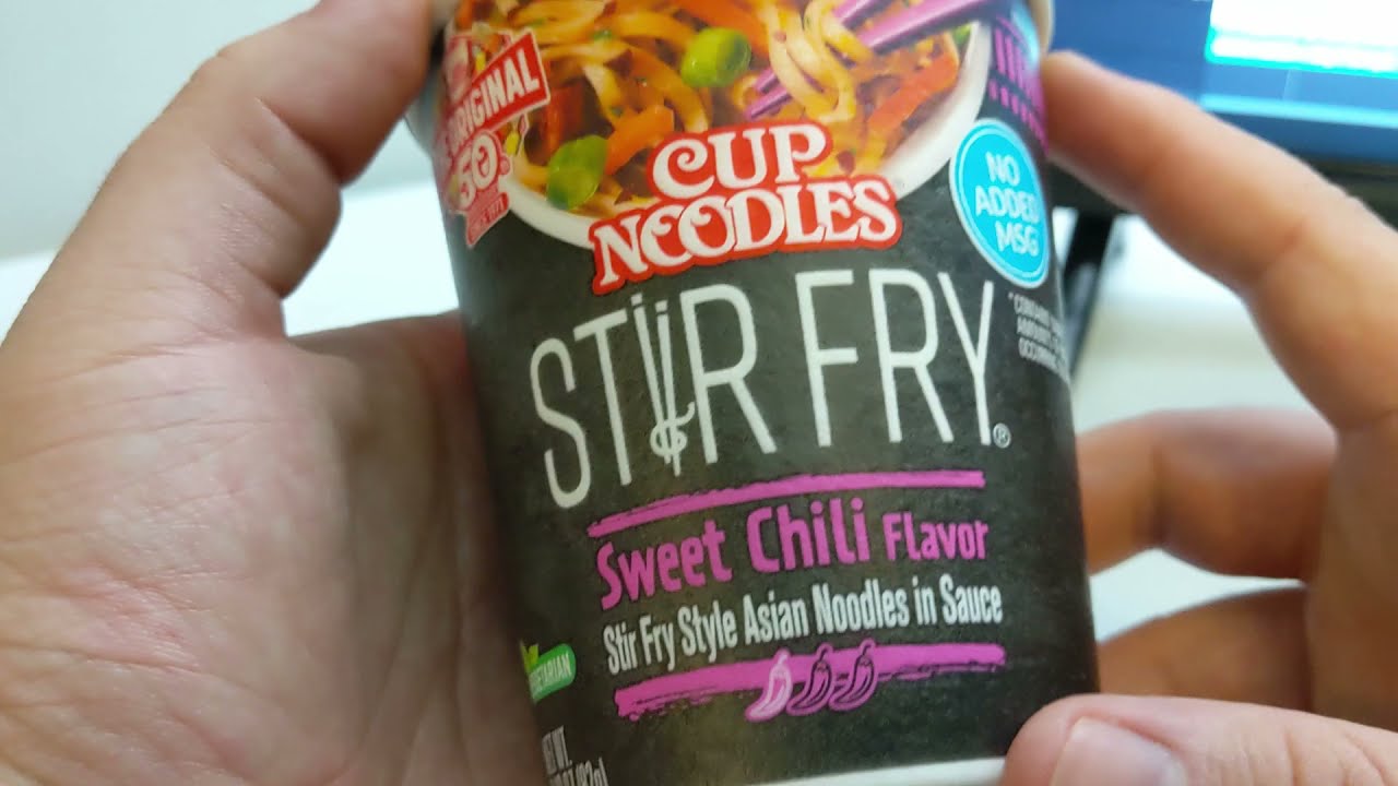 I Try Cup Noodle Stir Fry Sweet Chili