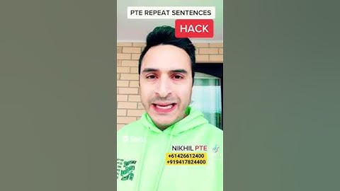 Repeat sentences hack || PTE BY NIKHIL || #nikhilpte #pteacademic #pte #repeatsentence #shorts