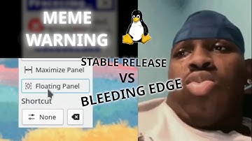 When you switch to BLEEDING EDGE from stable release | MEME WARNING