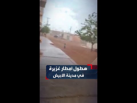 مشاهد متداولة توثق هطول أمطار غزيرة في مدينة الأبيض عاصمة ولاية شمال كردفان