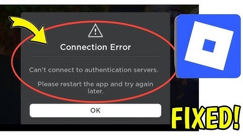 How To Fix Roblox Connection Error Can