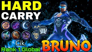 Hard Carry Bruno Powerful Marksman! - Top 1 Global Bruno by Cik. - Mobile Legends