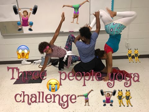 three people yoga challenge|| read description below||