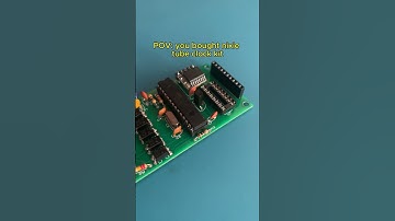 Nixie tube clock kit DIY with IN-14 tubes