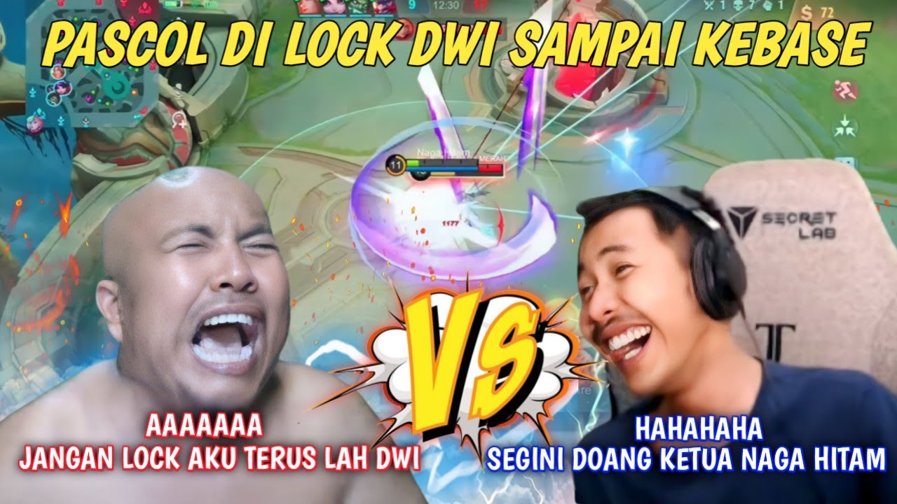 PASCOL VS DWI WOI !! PASCOL DI LOCK SAMPAI KE BASE SAMPAI NANGIS.!! MOBILE LEGENDS