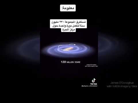 دوران الشمس حول مجرة درب التبان    