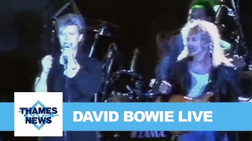 David Bowie Absolute Beginners Live Performance  | Thames News Archive Footage
