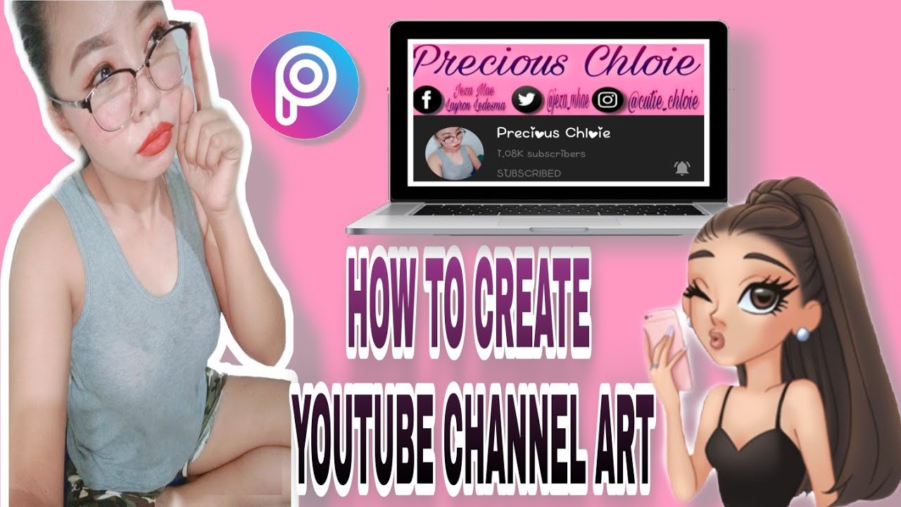 HOW TO CREATE A YOUTUBE CHANNEL ART USING MOBILE PHONE | TAGALOG - YouTube