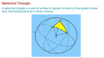 #MTH403 Lecture 41 Part 3 || Spherical angle ||  spherical triangle || Virtual University