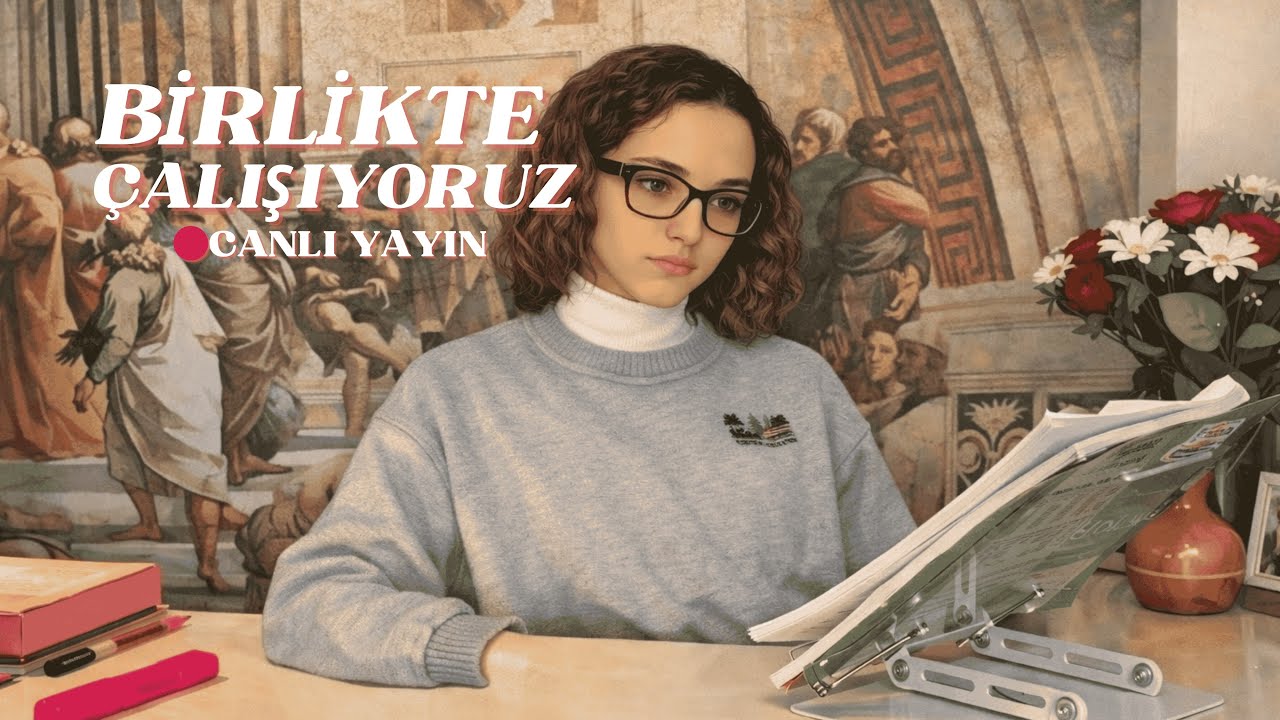 Birlikte Ders Çalışalım | Study With Me  • 120min study /30min break • Fireplace Sound/Şömine Sesi