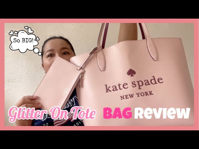 Kate Spade Flash Glitter Tote Pink