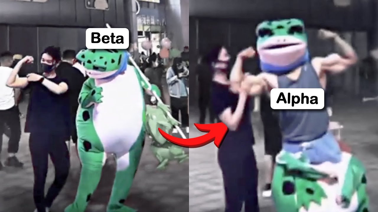 Man goes BETA to ALPHA in 13 seconds..