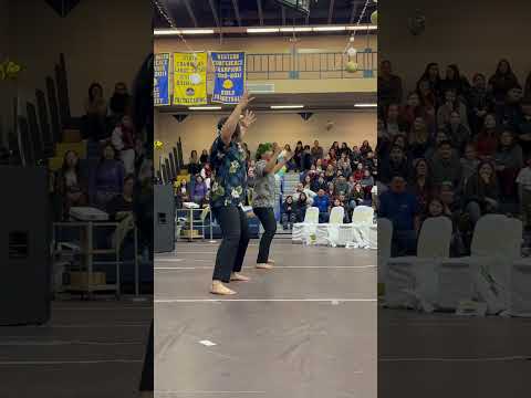 Barrow High school graduation. Polynesian dancers