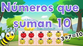 Números que suman 10  | Aprende a sumar