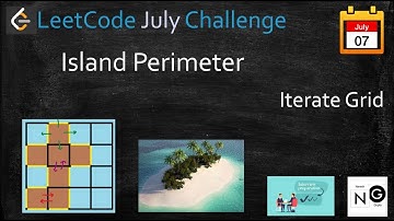 island perimeter | island perimeter leetcode | leetcode 463 |iterate grid