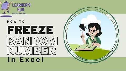 Freeze random numbers in excel