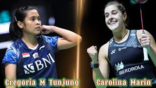 Badminton Gregoria Mariska Tunjung (INA) vs (ESP) Carolina Marin Womens Singles 2024