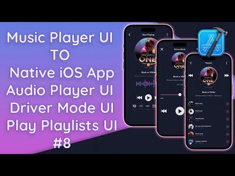 #8 Music Player App Main Audio Player & Driver Mode UI | MVVM | Playing Playlist UI | Swift UI iOS