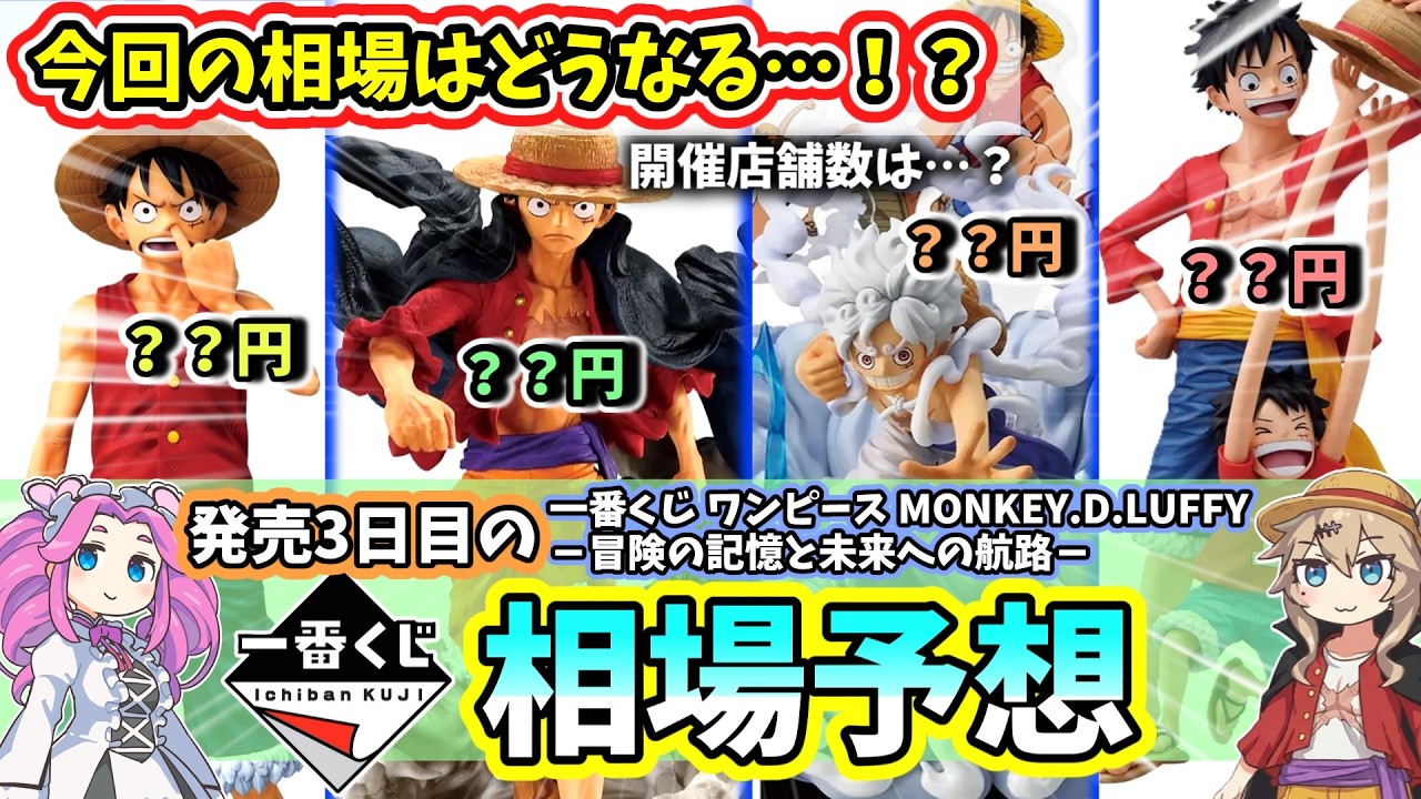 Market Forecast] Ichiban Kuji One Piece MONKEY D LUFFY Memories of